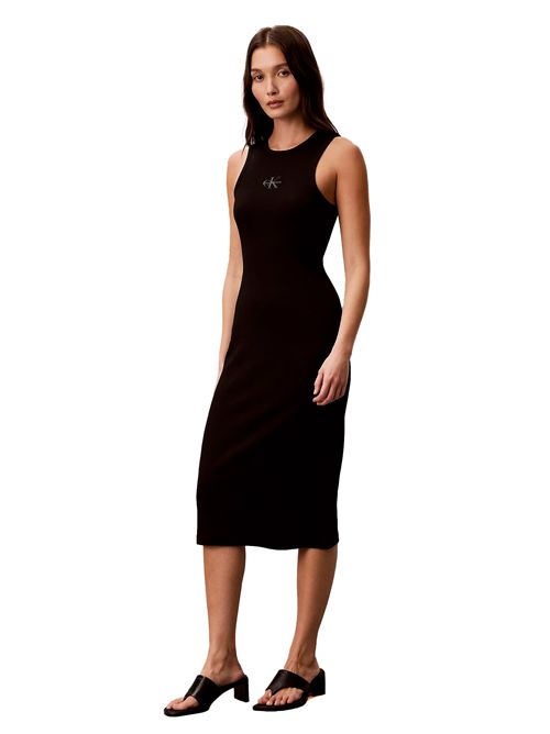 CALVIN KLEIN Vestito a costine in cotone CALVIN KLEIN | LV047F242GUB1